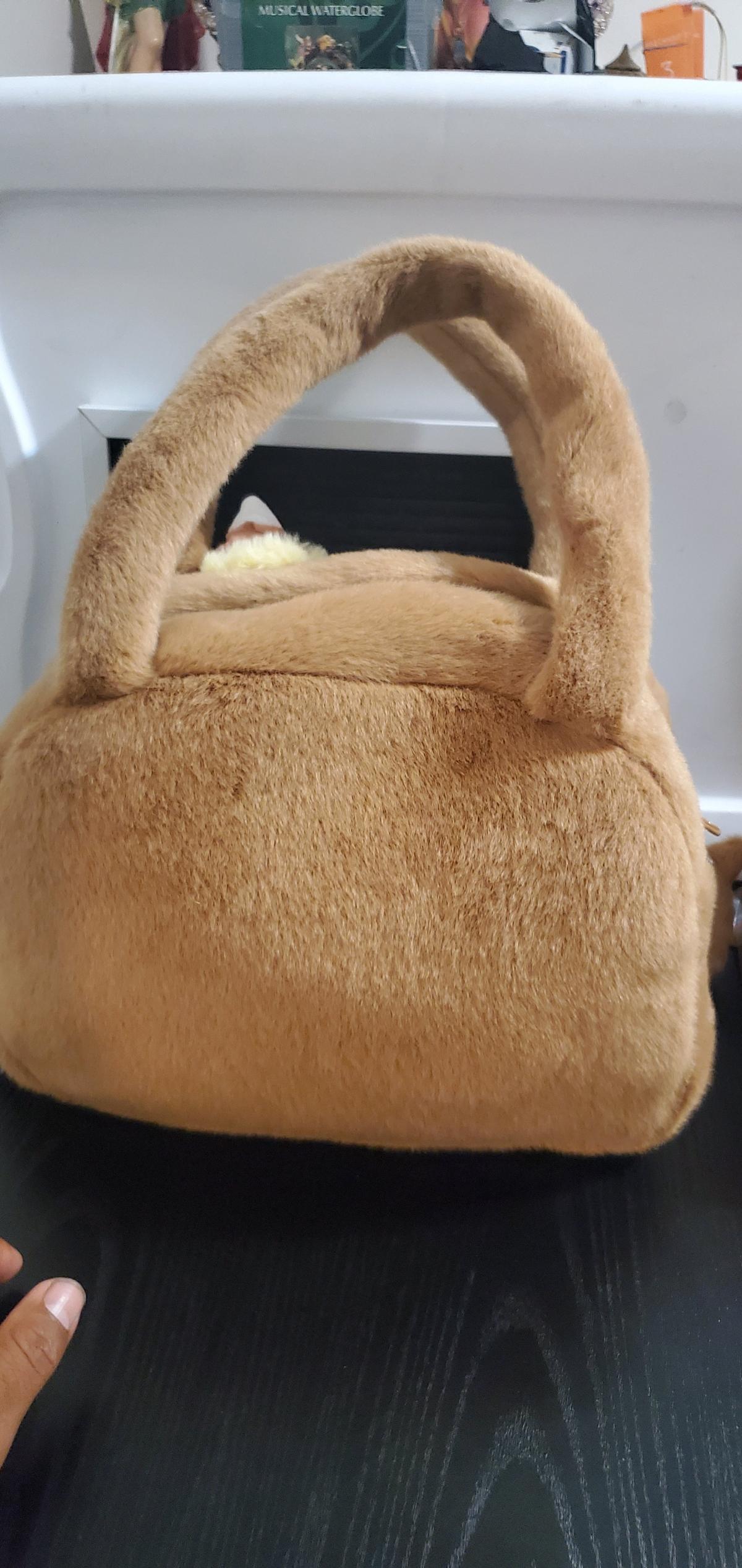 Tuntunzai Chocolate Plush Handbag - Ozone Park, New York - FleaMarketBay