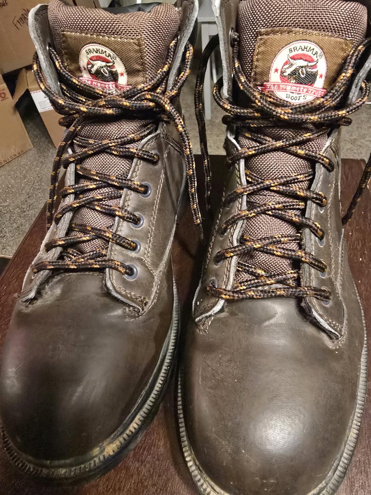 Brahma Boots Mens Size 11 Steel Toe Brown Waterproof - Sulphur, Oklahoma - FleaMarketBay