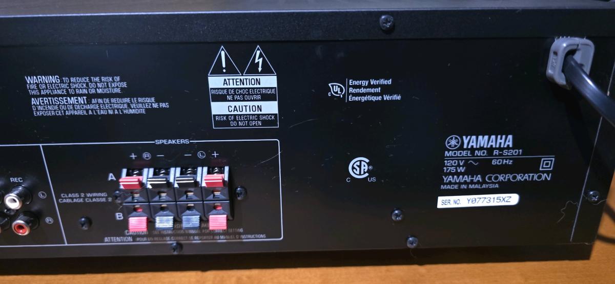 Yamaha RS201 Natural Sound Receiver - Quinton, New Jersey - FleaMarketBay
