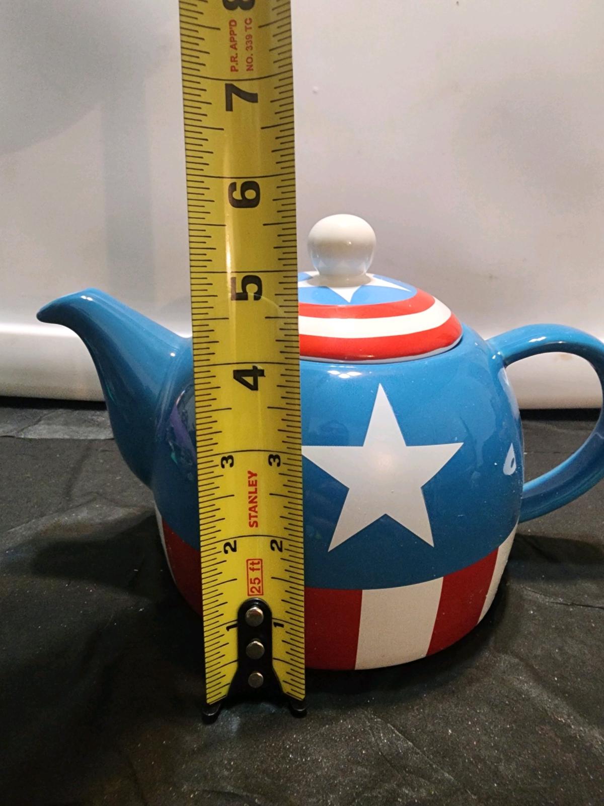 Marvel Captain America 36Ounce Ceramic Teapot - Ozone Park, New York - FleaMarketBay
