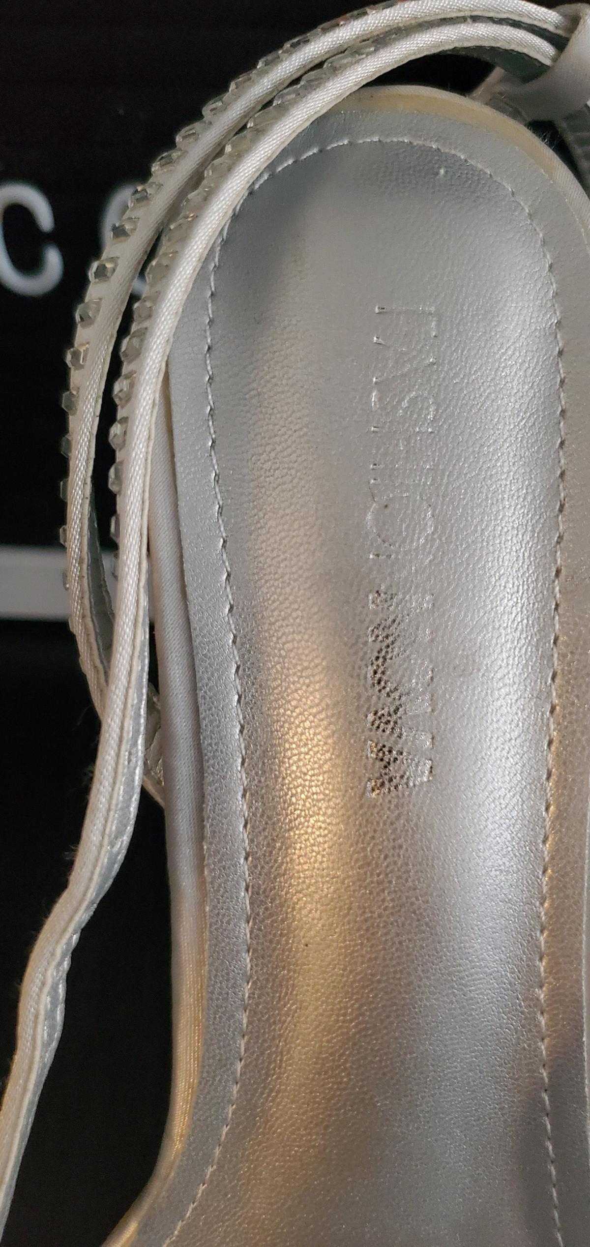 Fashion Nova Silver Embellished Heels no box - Ozone Park, New York - FleaMarketBay