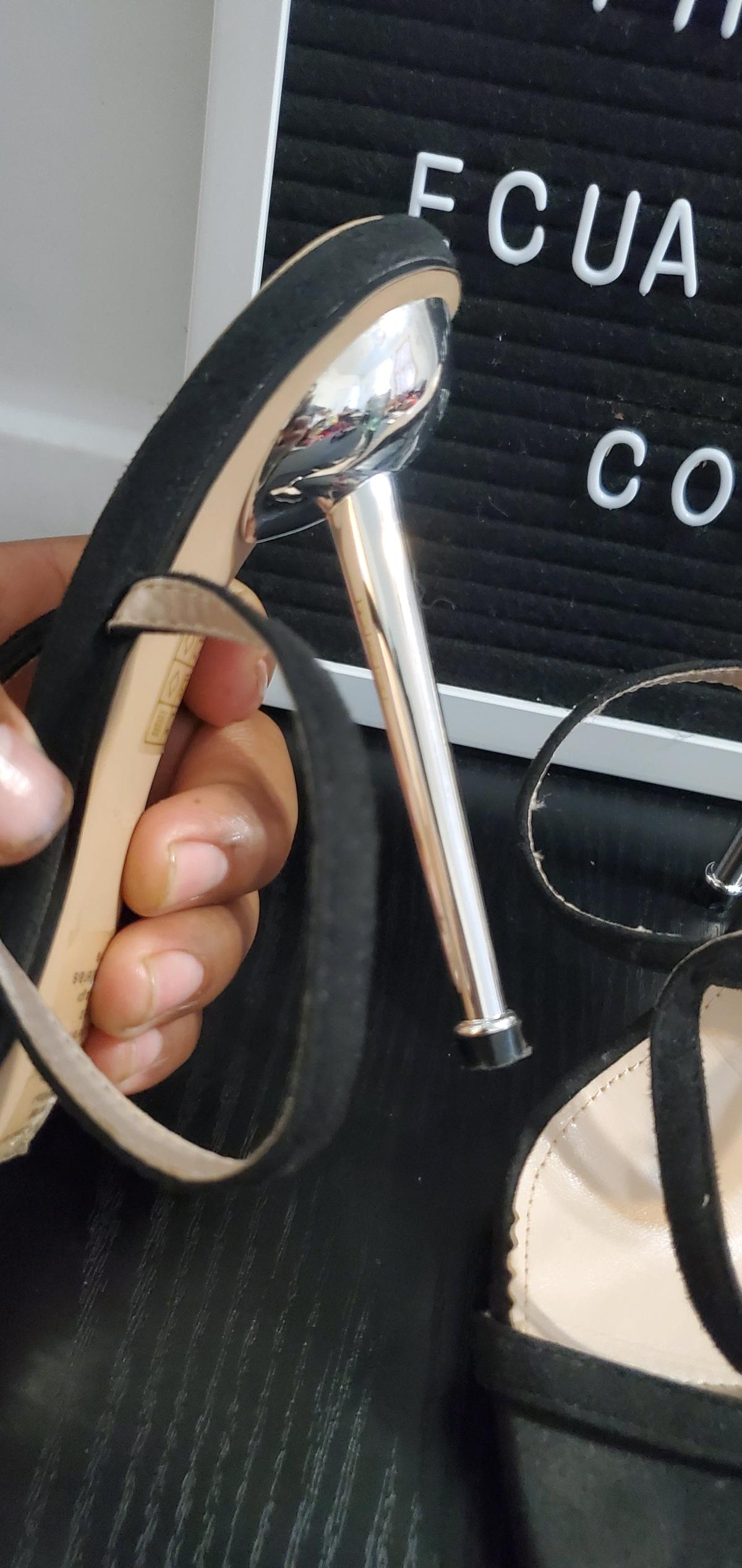 Fashion Nova Black Strappy Heels Size 7 no box - Ozone Park, New York - FleaMarketBay