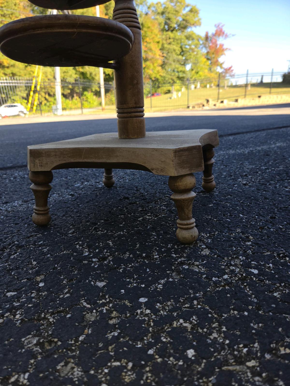 vintage 4 teir solid wood plant stand - Sellersburg, Indiana - FleaMarketBay
