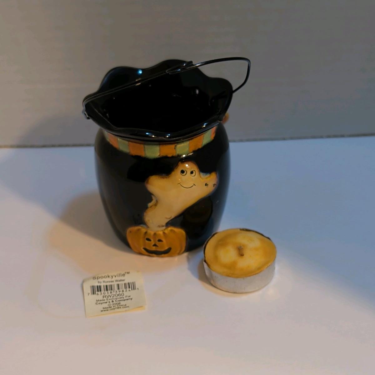 Spookyville Halloween Ghost Cauldron Tea Light Candle Holder - Phoenix, Arizona - FleaMarketBay