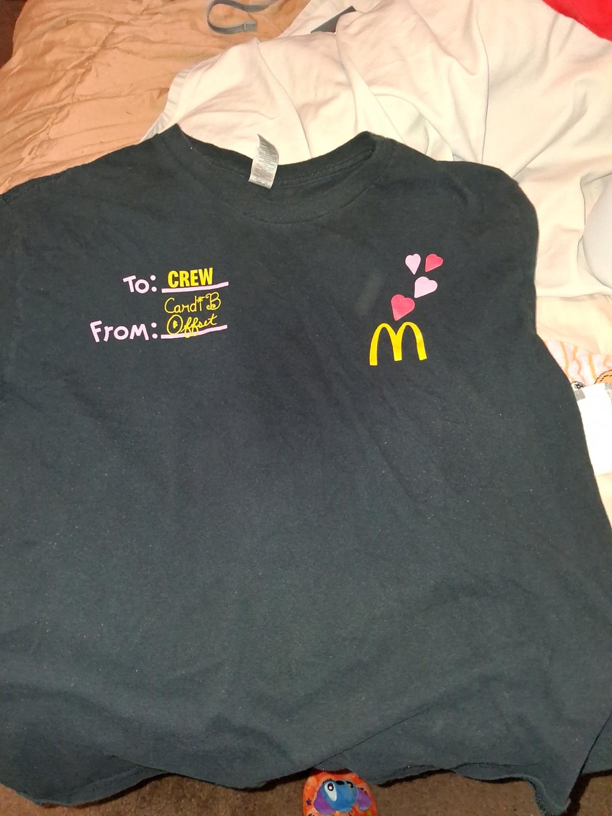 cardi B and offset womens McDonalds employee shirts - Seymour, Tennessee - FleaMarketBay