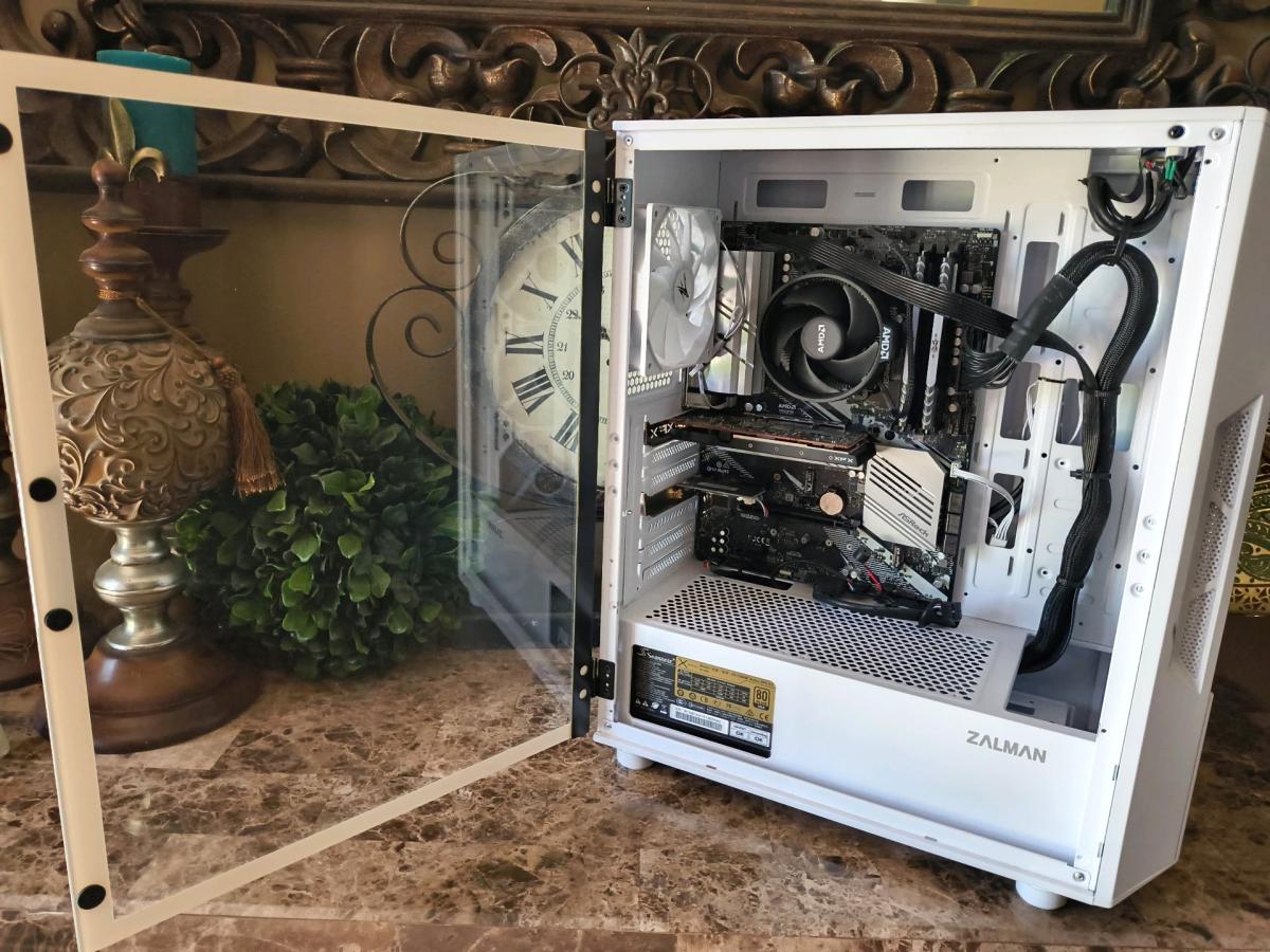 Home Build Gaming PC AMD Radeon RX 6400 16GB RAM 1TB SSD Whi - Mansura, Louisiana - FleaMarketBay