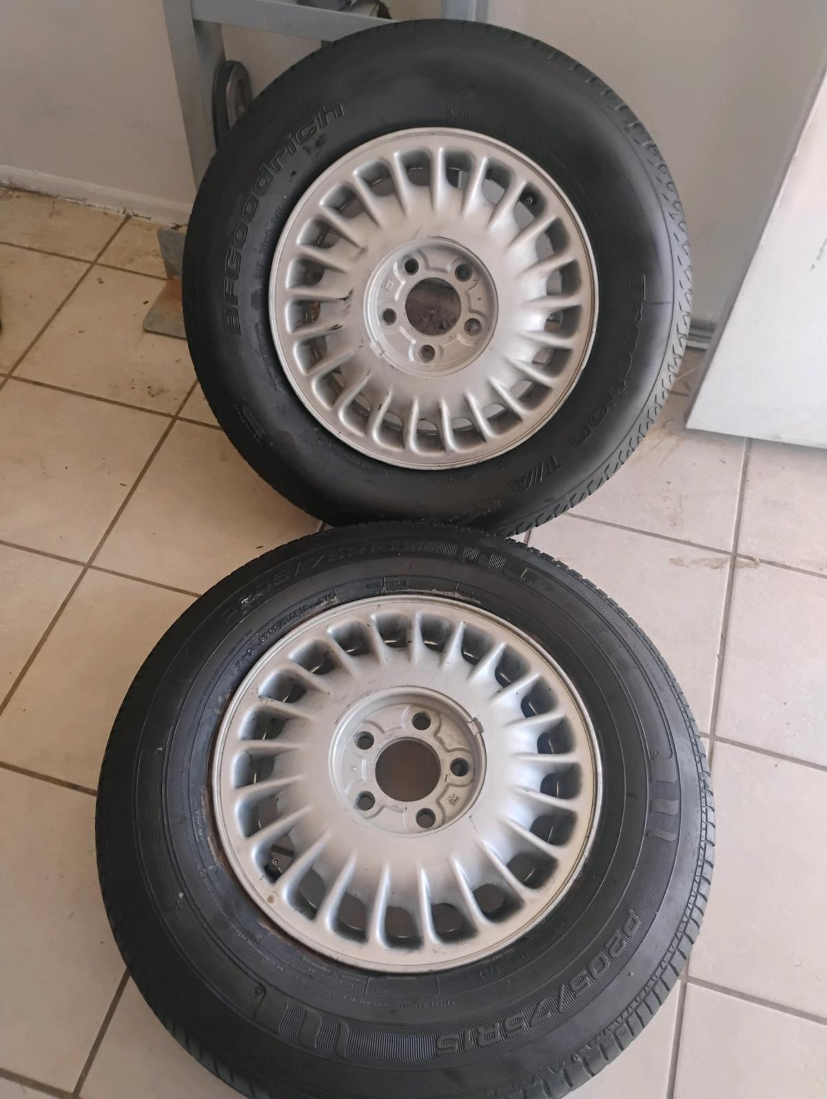 Set of 2 BFGoodrich Tires with Rims - Phoenix, Arizona - FleaMarketBay