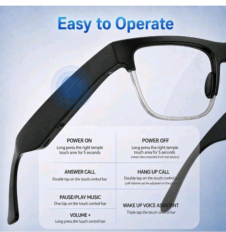 Smart Glasses with ChatGPT RealTime Translation  Bluetooth - California City, California - FleaMarketBay