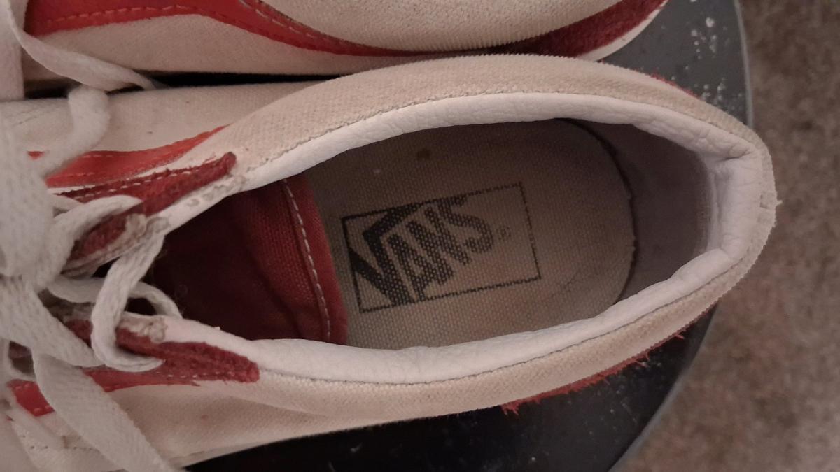 Vintage Red Vans Sneakers - South Bend, Indiana - FleaMarketBay