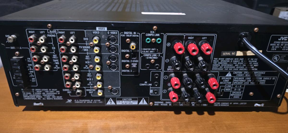 JVC RX884V Audio Video Control Receiver - Quinton, New Jersey - FleaMarketBay