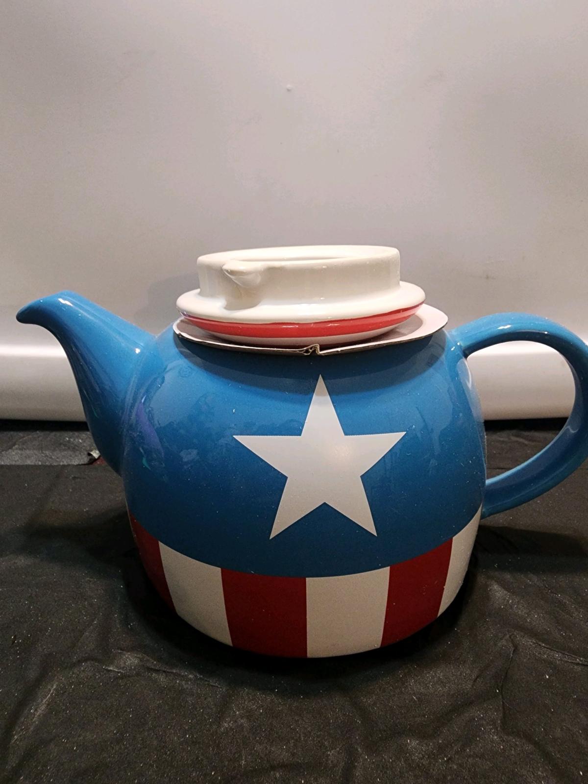 Marvel Captain America 36Ounce Ceramic Teapot - Ozone Park, New York - FleaMarketBay