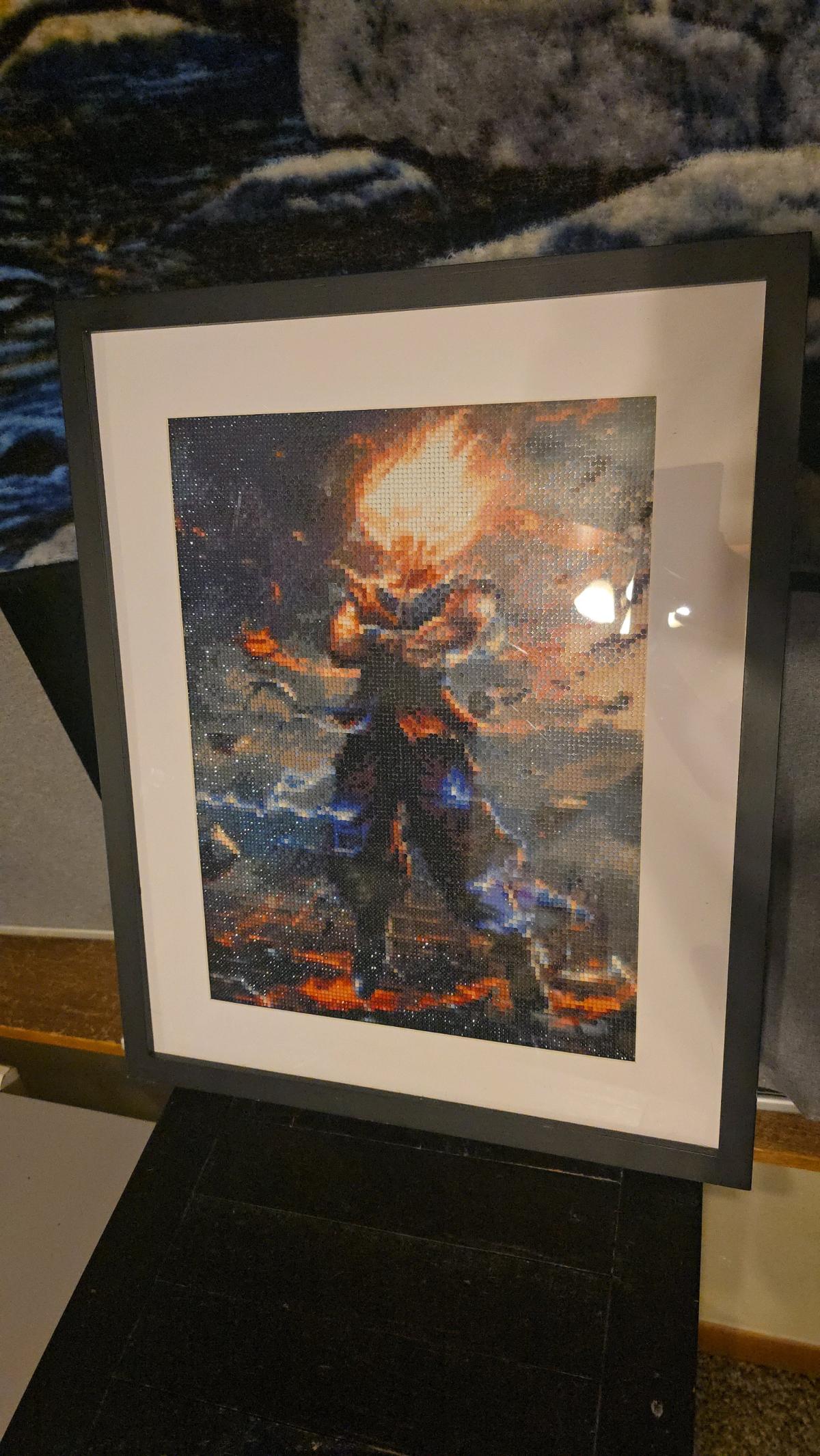 Dragon Ball Z Goku Framed Diamond Painting Art - Sulphur, Oklahoma - FleaMarketBay