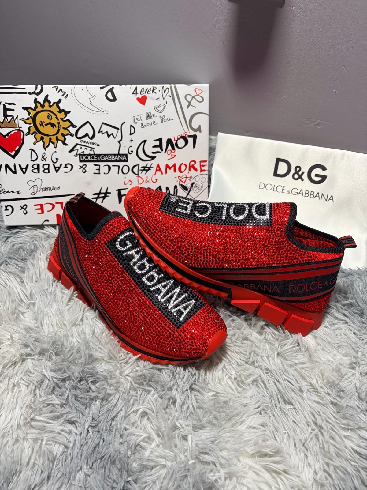 Red Dolce Gabbana Sneakers - Fort Worth, Texas - FleaMarketBay