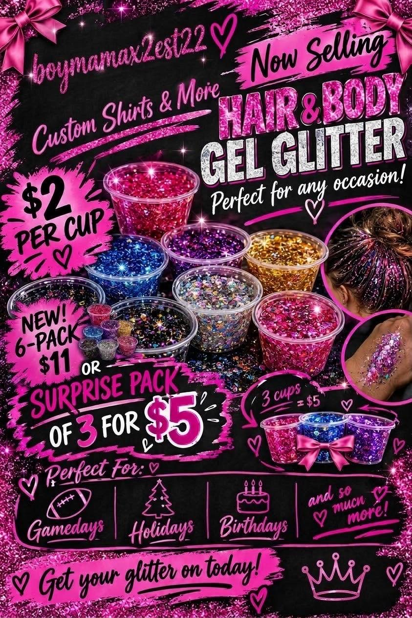 Hair or Body Glitter Gel - Luttrell, Tennessee - FleaMarketBay