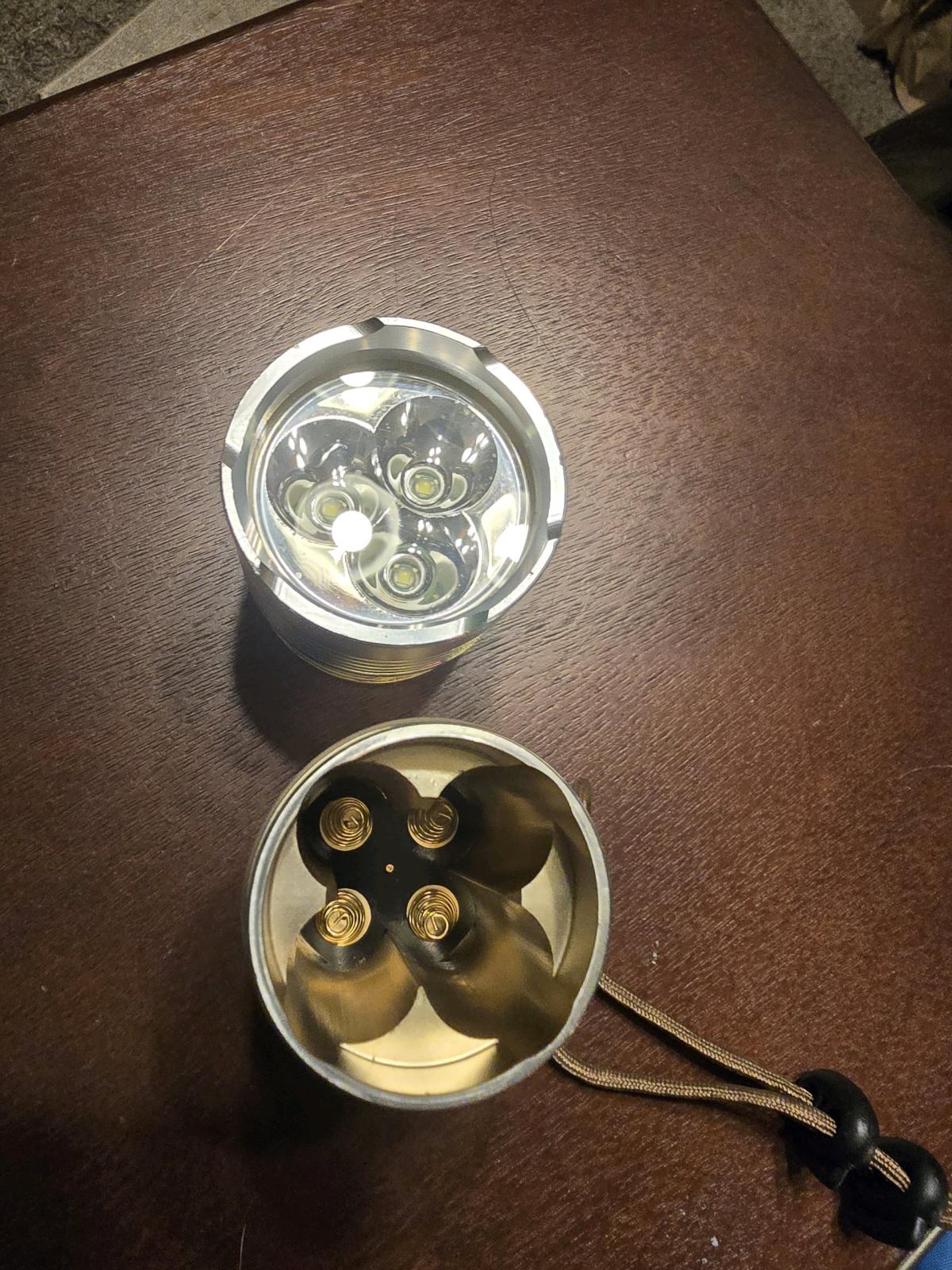 Heavy Duty Sky Ray King LED Flashlight Gold  Body - Sulphur, Oklahoma - FleaMarketBay