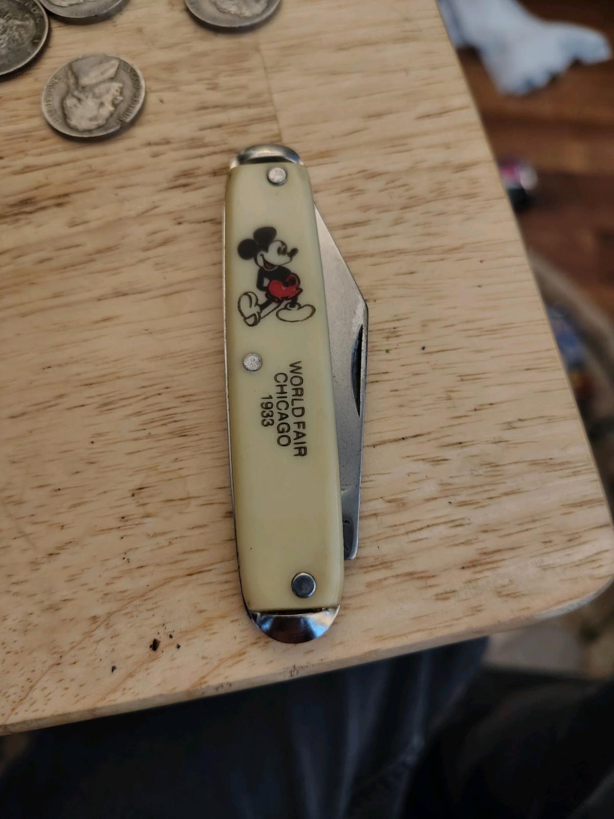 Mickey mouse vintage knife from 1933 - Franklinville, New Jersey - FleaMarketBay