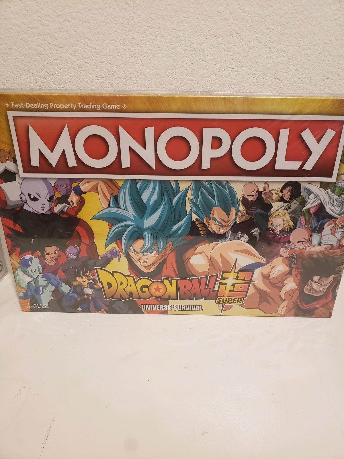 Monopoly board game dragon ball super Universe Surv8val - Calimesa, California - FleaMarketBay