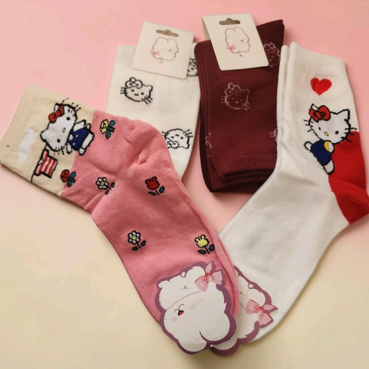 NEW Sanrio Hello Kitty Crew Socks Set 4 P - Ventura, California - FleaMarketBay