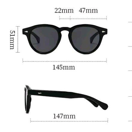 Retro Round Fashion Eyewear Sunglasses - Los Angeles, California - FleaMarketBay