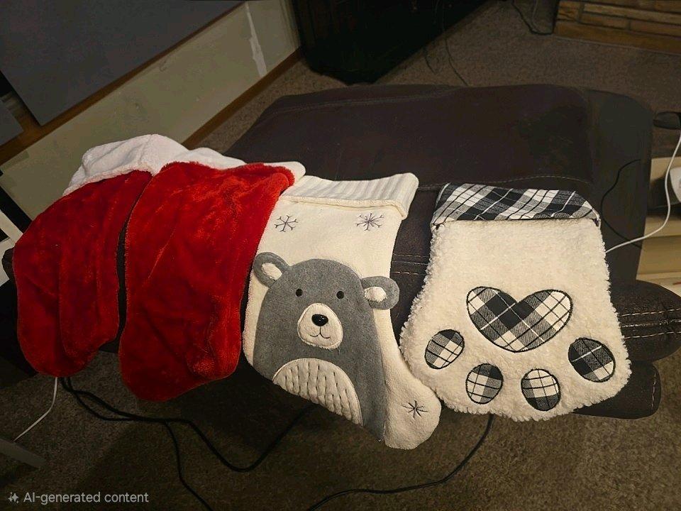 Set 5 of Christmas Stockings - Sulphur, Oklahoma - FleaMarketBay