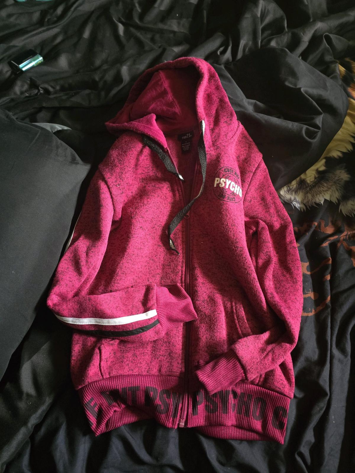 Burgundy Hoodie - Wilkesboro, North Carolina - FleaMarketBay