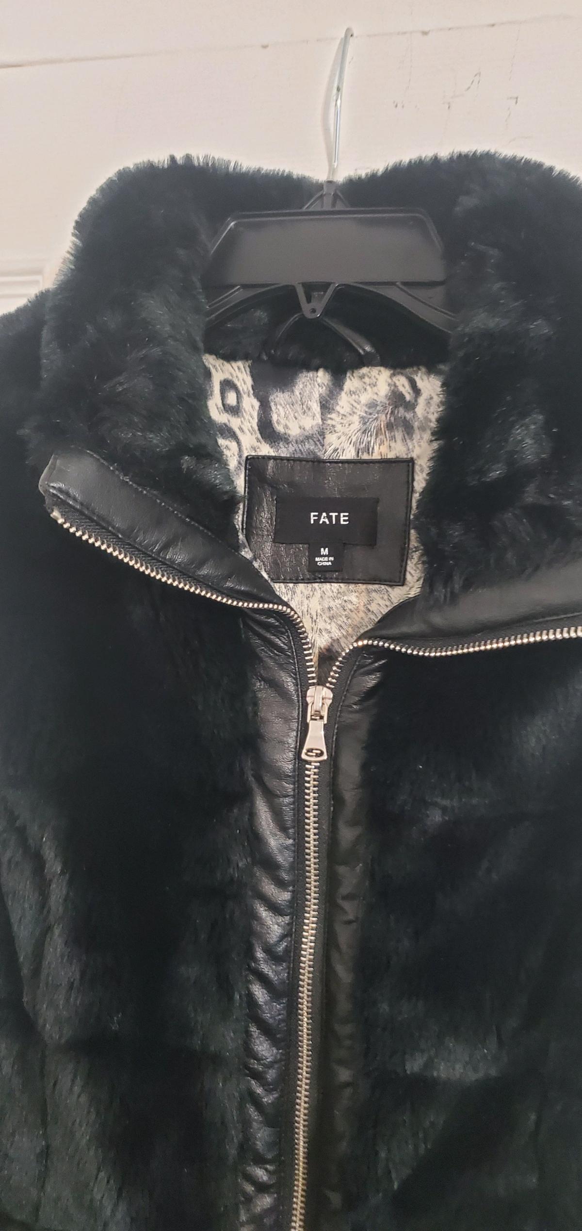 leather accent jacket by the brand Fate - Ozone Park, New York - FleaMarketBay