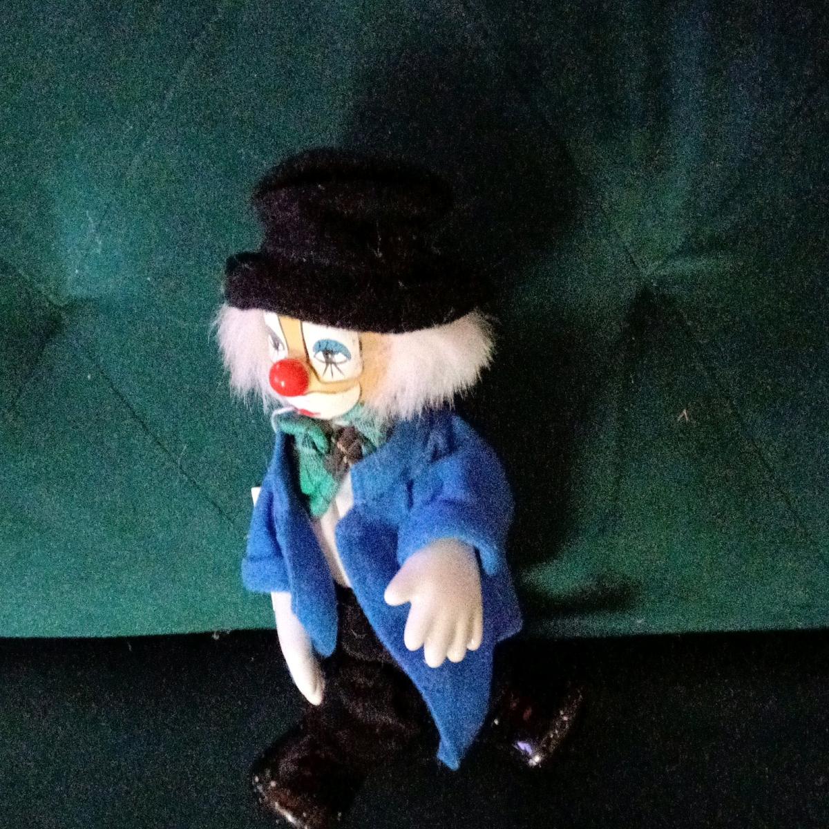 Vintage porcelain clown doll with white painted features - Brooklyn, New York - FleaMarketBay