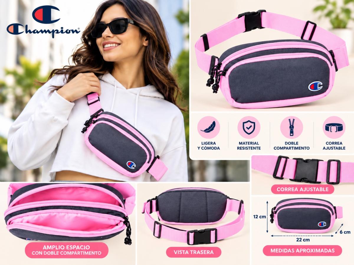 Cangurera Champion Original Unisex Rosa - Hatch, New Mexico - FleaMarketBay