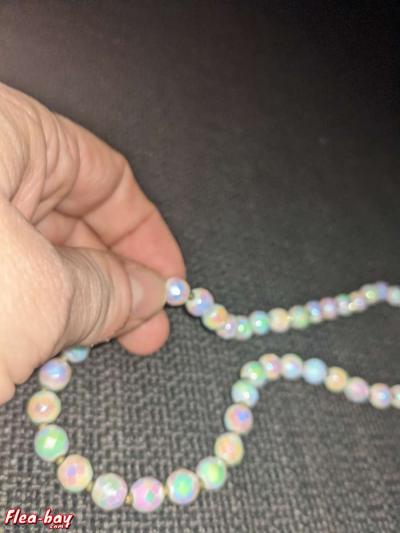 vintage necklace with brass clasp - Thumbnail 3