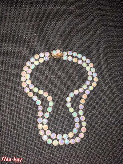 vintage necklace with brass clasp