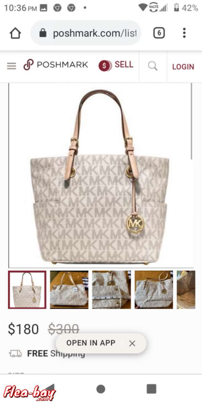 michael kors white satchel bag - Thumbnail 3