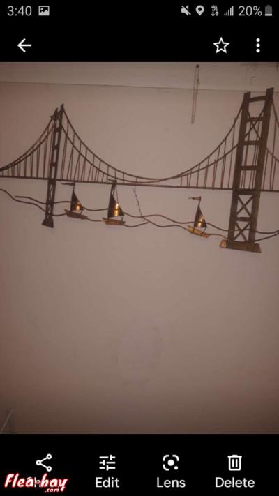 1969s wire golden gate bridge wall hanging - Riverview, Florida