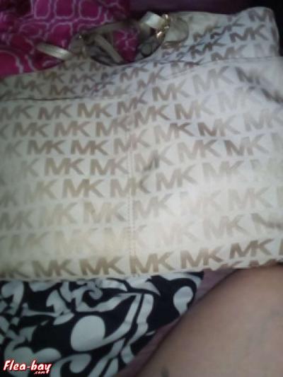 michael kors white satchel bag