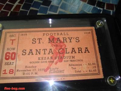 1935 Football Ticket - Thumbnail 2
