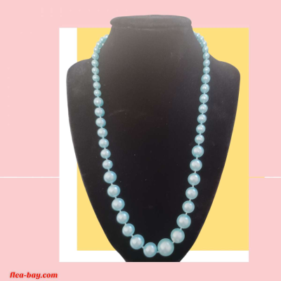 blue beaded necklace - Thumbnail 4
