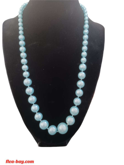 blue beaded necklace - Thumbnail 2
