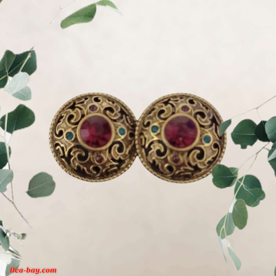 gold tone earrings - Thumbnail 3