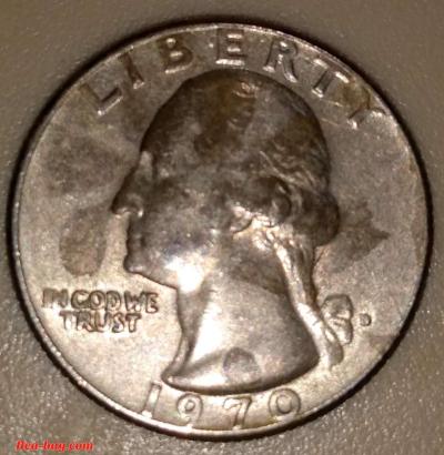 This 1970-D Washington Quarter Dollar; US.Minted coin!