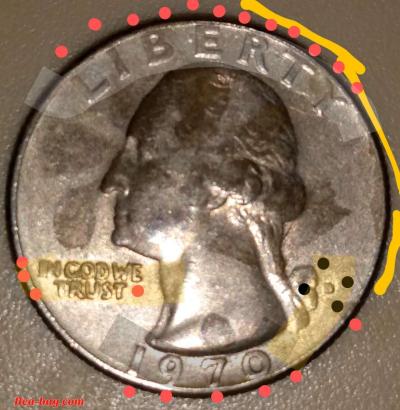 This 1970-D Washington Quarter Dollar; US.Minted coin! - Thumbnail 5