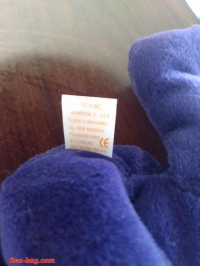 Princess Diana Beanie Baby Bear 1997 Original Made In China - Thumbnail 2