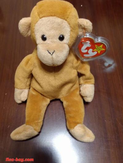 Ty Beanie Babys. "Rare" Monkey Collection of 4 - Thumbnail 3