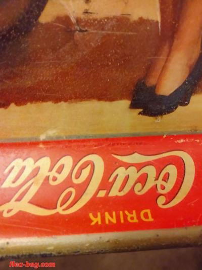orginal 1942 coke cola tray in great condition - Thumbnail 2
