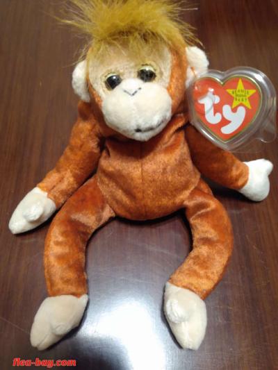 Ty Beanie Babys. "Rare" Monkey Collection of 4 - Thumbnail 2
