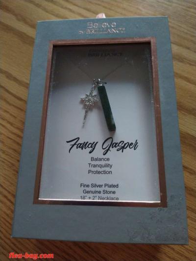 Believe by brilliance fancy Jasper necklace new never worn - Thumbnail 2