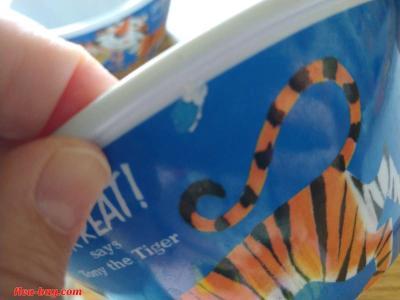 Kellogg's Tony the tiger plastic cereal bowls - Thumbnail 3
