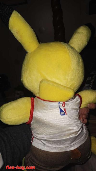 two large Pikachu stuffed dolls with talking voice box in th - Thumbnail 4