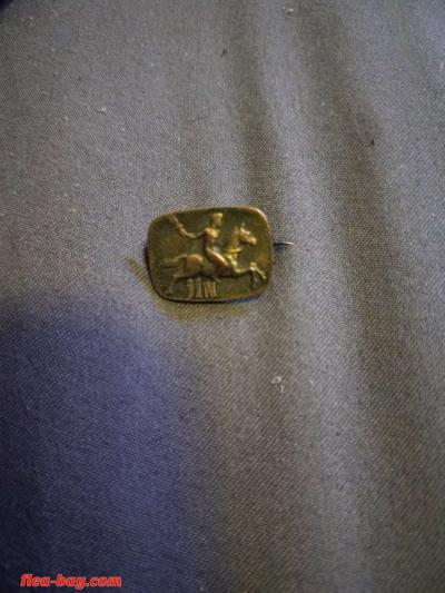 Rare-Antique Wells Fargo medal/coin & Jin stirrups pin - Thumbnail 4