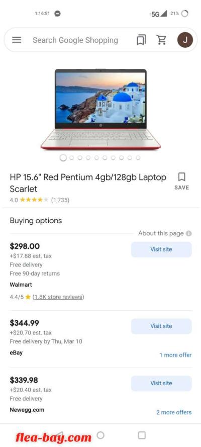 Hp 15.6" laptop 4gb/128gb windows 10 - Thumbnail 3