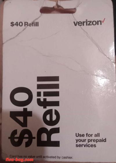 $40 Verizon Refill card - Thumbnail 2