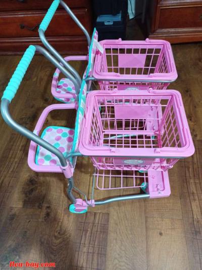 two little girl portable shopping baskets - Thumbnail 2
